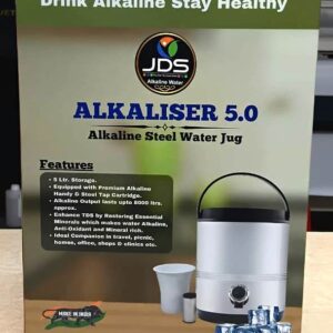 JDS Portable Alkaliser Alkaline Water Jug, Camper, Jar  5.0 Ltr